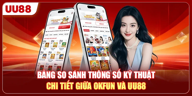 Bảng so sánh thông số kỹ thuật chi tiết giữa OKFUN và UU88