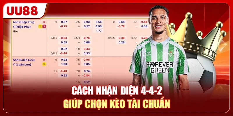 Cách nhận diện 4-4-2 giúp chọn kèo Tài chuẩn