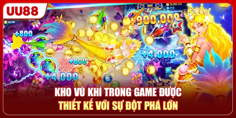 Kho vũ khí trong game được thiết kế với sự đột phá lớn