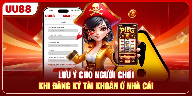 Lưu ý cho người chơi khi đăng ký tài khoản ở nhà cái
