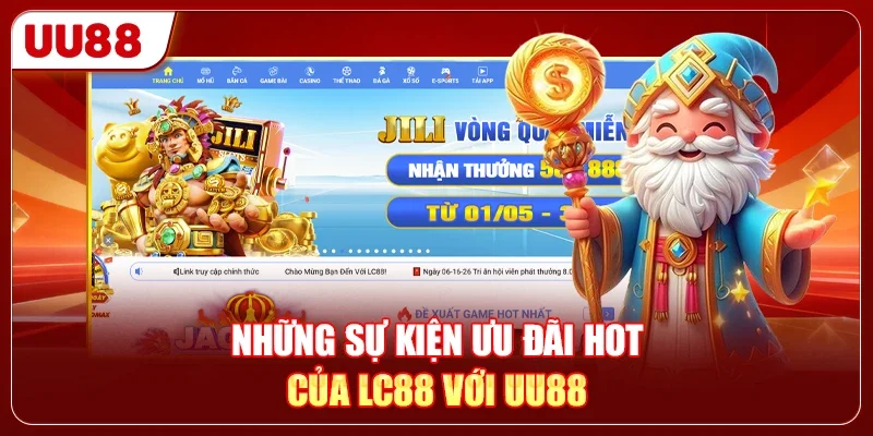 Những sự kiện ưu đãi hot của LC88 với UU88